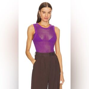 Ulla Johnson Abi sleeveless cotton knit mesh 190$ NWT